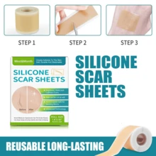 1 Roll 4cm X 150cm Reusable Silicone Scar Sheet, Self-Adhesive Scar Covering Tape For Effective Skin Care
