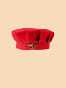1pc Customized Chef Hat For Kids, Multiple Colors Choice, Can Print Your Own Name, Suitable For Boys And Girls Using In The Kitchen - Multicolor - View 18