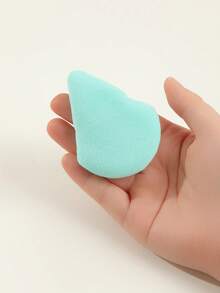 Princess Rose Juego de 5 borlas de polvo en forma de triángulo verde estilo princesa rosa para polvos sueltos, suaves y adhesivas, maquillaje, decoración de habitaciones, tocador, viajes, dormitorio, accesorios de maquillaje, borlas, difuminador de maquillaje, borlas de polvo, esponjas de maquillaje, regalos, regalos para mujeres, regalos de Navidad