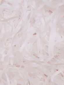 1pc, 10g, 50g, 100g, 150g Gift Packaging Filler Shredded Paper, Suitable For Wedding, Valentine's Day, Halloween, Father's Day, Mother's Day Party Decoration, Crinkled Paper Shred, Raffia Fragile Gift Protection - White - View 2
