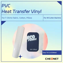 CHEONET - Rollo de vinilo de 12" x 7 pies, vinilo de transferencia térmica para camisetas, tela, almohadas, vinilo para planchar en todas las máquinas cortadoras, vinilo permanente, fácil de cortar y aplicar, parches de bordado y plancha para chaquetas, parches para coser en ropa, mochilas, jeans, camisetas