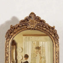 1pc European Retro Carved Resin Wall Hanging Photo Frame Decor Gifts Birthday Graduation