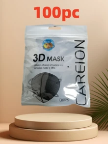 10/100 piezas Mascarillas faciales delgadas de verano, unisex blanco y negro, paquete independiente de 3 capas transpirable - Versión mejorada (multicolor) - Ver 22