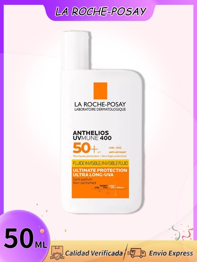 La Roche-Posay Protector Solar Facial La RochePosay Anthelios UVMUNE Fluido Invisible para todo tipo de piel FPS50+ 50ml Loción bronceadora