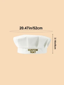 1pc Customized Chef Hat For Kids, Multiple Colors Choice, Can Print Your Own Name, Suitable For Boys And Girls Using In The Kitchen - Multicolor - View 5
