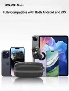 ASUS 华硕夹式无线耳机，超轻运动耳塞，内置麦克风，非常适合通勤/旅行，佩戴舒适，电池寿命长，配有挂绳 - 綠色 - 查看 4