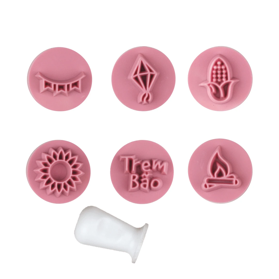 Kit Carimbo Juninos Para Marcar Brigadeiros Doces Bluestar Festa Sao Joao Docinho Confeitaria