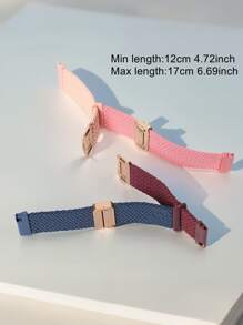 1pc 20mm Nylon Elastic Loop Magnetic Strap Compatible With Gabb Watch 3e 3 2 1/Gizmo Watch 3 2 1/SyncUP Kids Watch & Cosmo JrTrack 3/2 SE/2/JrTrack,18mm20mm22mm Quick Release Easy Buckle Sport Wristband Replacment Compatible With Samsung Galaxy Watch 7 6 5 4/Garmin Watch/HW Watch GT5 GT4 GT3/Amazfit Watch Band For Woman Man