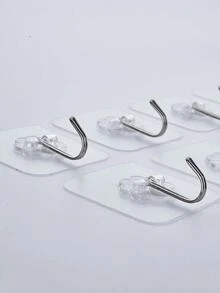 100个透明强力粘钩，无需钻孔，适用于衣物、厨具、厨房和浴室。 - 預設 - 查看 5