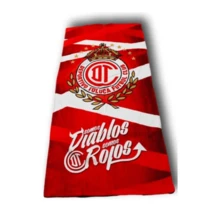Toluca Red Devils Football Club Bath Towel | Soft And Absorbent - Red - View 4