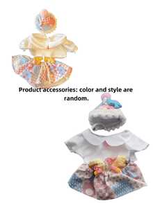 Ropa de 20cm de muñeca, vestido aleatorio, ropa de peluche intercambiable para muñecas vivientes. (Se vende solo la ropa. Los pequeños accesorios en la ropa son aleatorios. ¡Piénsalo bien antes de comprar si te importa!) - Multicolor - Ver 13