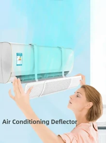 1pc Universal Wall-Mounted Air Conditioner Anti-Direct Blow Baffle - All-In-One Wind Guard Protector, Easy Installation Air Conditioner Baffle, Bid Farewell To Traditional Baffle, Hanging Hook-Style Baffle More Convenient, Anti-Direct Blow, Efficient Wind Protection, Simple And Easy, Create A Comfortable Home Environment