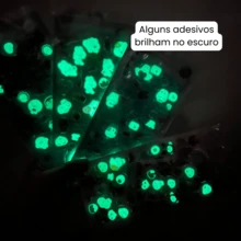 Glow In The Dark Stickers Kawaii Animals 3D High Relief DIY Stickers - 白色 - 查看 4