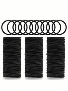 200/100/50/30/20 件黑色发带，适用于浓密卷发马尾辫固定发圈，适合日常生活发型、扎头发、圣诞化妆、新娘化妆、户外发型、淋浴和松紧带头发橡皮筋发绳 - 彩色 - 查看 8