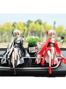 Figura de Ação Menina de Gráficos Móveis de Anime, Decoração Criativa e Sexy para Painel de Carro, Acessórios Internos, Decoração para Casa