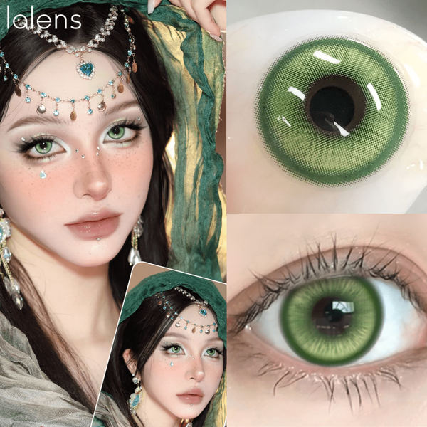 Lentes de contacto de color violeta para cosplay de anime marca Lalens Magic Pop, lentes de contacto desechables anuales de color azul para fiestas de Año Nuevo y ojos oscuros