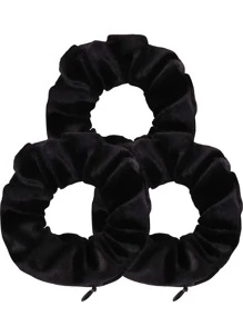 Nuevo accesorio de pelo de unicolor con estilo de cremallera, banda de pelo de estilo coreano de tela a la moda, soporte para coleta, accesorios de pelo, coleteros, bandas elásticas para el cabello, scrunchies, cuerda de pelo, lazos de pelo, bolas de pelo, para el hogar, accesorios de cuidado de la piel