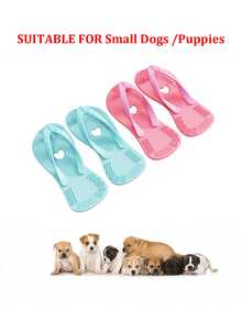 情人节爱心沙滩拖鞋造型小狗出牙玩具，模拟咀嚼遥控玩具，缓解无聊，刺激小狗出牙，有益于牙齿健康，适合小型犬种 - 彩色 - 查看 4