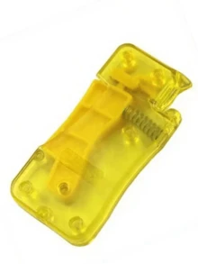 1个柠檬黄自动DIY手缝穿线器，适用于家庭手工和缝纫用品
