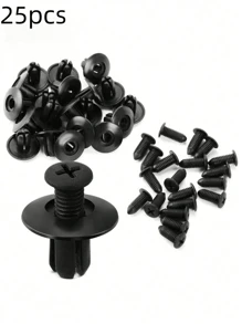[50/100 pièces Rivets de fixation] 50/100 pièces Rivets de fixation en plastique, agrafes automobiles pour l'intérieur/l'extérieur/le coffre, vis à installation rapide pour le pare-chocs et les ailes, écrous industriels, couvrant le filetage complet