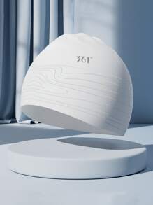 361degree 361° Swimming Cap, Lightweight And Comfortable Fit, No Pressure On Head, Anti-Slip Inner Particles For Secure Wear, Made Of Soft Silicone Material, Water-Resistant, Textured Design, Elegant & Sophisticated, Beach Essentials, Beach Accessories, Pool Float