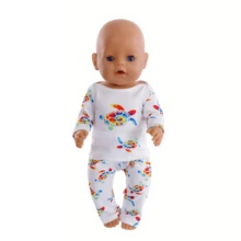 2 Pcs/Set 2025 New Doll Clothes, Suitable For 14 - 18 Inch Dolls And 36 - 45 Cm Newborn Dolls And Baby Dolls - 彩色 - 查看 14