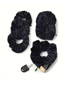 Nuevo accesorio de pelo de unicolor con estilo de cremallera, banda de pelo de estilo coreano de tela a la moda, soporte para coleta, accesorios de pelo, coleteros, bandas elásticas para el cabello, scrunchies, cuerda de pelo, lazos de pelo, bolas de pelo, para el hogar, accesorios de cuidado de la piel