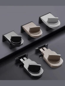 铝合金窗锁、推拉锁、推拉门窗锁具有防夹、防盗、防坠落功能，适用于家庭卧室、浴室、办公室门锁，可用于推拉门窗-增强防盗、防夹、防坠落功能，用于保护您的家人