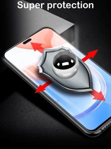 4 Stück Smartphone Bildschirmschutz, Vollabdeckung Anti-Fingerabdruck, reibungslose Berührung blasenfrei anzubringen, inkl. Installationswerkzeug, hohe Transparenz & Klarheit, geniesse das nackte Bildschirm Erlebnis, Geschenk für Geburtstag, Familie, Freunde, gehärtetes Glas, Handyzubehör