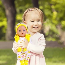 5件套黄色小鸭子娃娃衣服套装，适合14-18英寸新生娃娃和36-45厘米婴儿娃娃，是送给孩子的完美圣诞礼物（不包括娃娃） - 彩色 - 查看 7