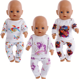 2 Pcs/Set 2025 New Doll Clothes, Suitable For 14 - 18 Inch Dolls And 36 - 45 Cm Newborn Dolls And Baby Dolls