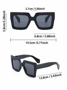 Lot de 3 lunettes de vue carrées en plastique pour femme, verres dégradés, parfaites et élégantes, idéales pour le travail, la conduite, les vacances, les voyages et les tenues de week-end.