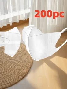 10pcs/200pcs 3D Face Mask, High-Quality Disposable Dust-Proof Breathable Mask, Flattering Design For Women