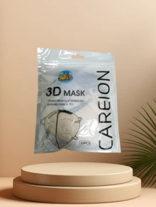 10/100 piezas Mascarillas faciales delgadas de verano, unisex blanco y negro, paquete independiente de 3 capas transpirable - Versión mejorada (multicolor) - Ver 17