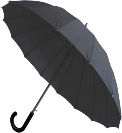 Paraguas fuerte a prueba de viento - heavy duty super strongly con 16 huesos de paraguas - marco de refuerzo de tres capas de alta calidad - paraguas recto grande automático - paraguas negro