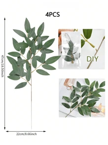 2PCS/4PCS/8PCS Green Leaf Artificial Silk Green Bamboo Leaf DIY Wedding Arched Bouquet Filling Table Center Decoration Home Interior Decoration