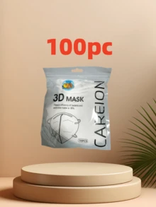 10/100 piezas Mascarillas faciales delgadas de verano, unisex blanco y negro, paquete independiente de 3 capas transpirable - Versión mejorada (multicolor) - Ver 18