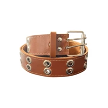 Unisex Women's Belt Punk Rock Double Pin - Wendy - 駝色 - 查看 1