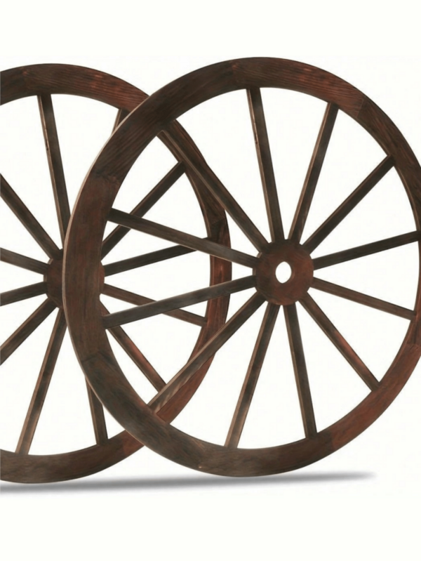 1 st trävagnshjul väggdekoration, western cowboy festdekoration, retro lantlig vagnshjul trädekoration, lämplig för bar, garage, inomhus/utomhus, hem, rum, sovrumsdekoration