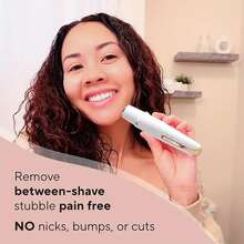 四合一女士电动脱毛器/女士多功能电动脱毛器套装/女士比基尼修剪器/USB充电器/眉毛、鼻毛、面部毛发、腿毛去除器/便携式、温和、女士礼物、母亲节礼物 - 白色 - 查看 9
