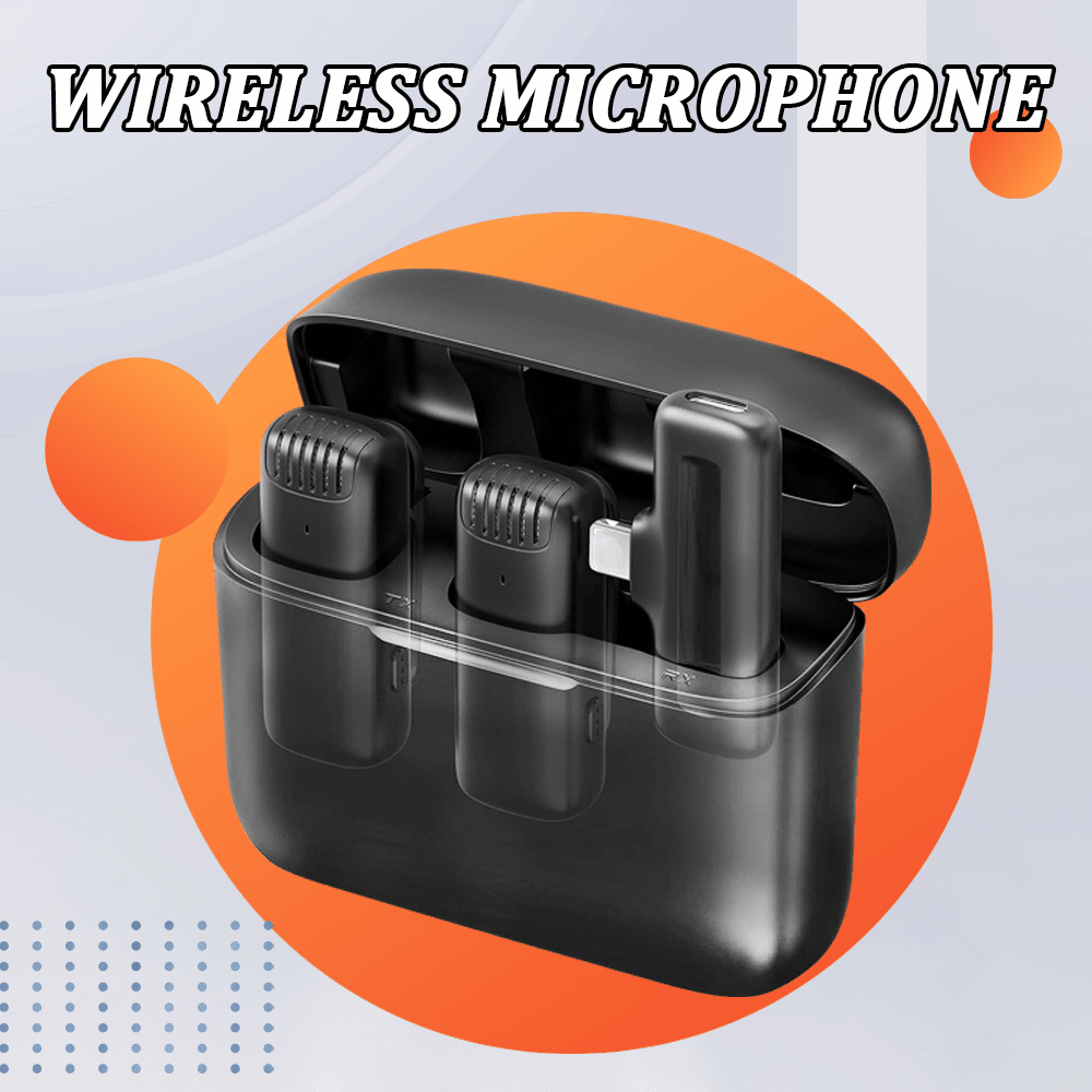Micrófono lavalier inalámbrico profesional, micrófono inalámbrico 2 en 1 con caja de batería, adecuado para teléfonos Android, cámaras, computadoras, muy apropiado para entrevistas, vlogs, podcasts en vivo, etc.