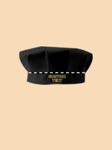1pc Customized Chef Hat For Kids, Multiple Colors Choice, Can Print Your Own Name, Suitable For Boys And Girls Using In The Kitchen - Multicolor - View 24