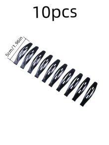 10/20个黑色发夹，女士简约一体式BB夹，刘海夹，柔软顺滑，轻盈优雅，经典时尚，日常百搭，适合固定碎发、造型、休闲及正式场合，可作礼物、旅行装、圣诞礼物，女士适用，圣诞礼物 - 黑色 - 查看 13