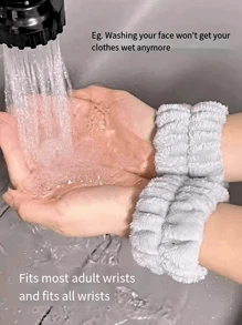 1 pièce Ensemble de serre-tête et bracelet à nœud unicolore pour femmes, accessoires capillaires simples, serre-têtes, élastiques à cheveux