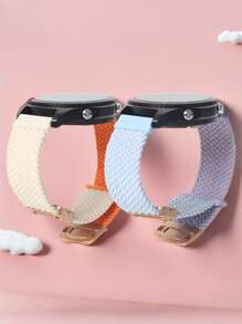 1pc 20mm Nylon Elastic Loop Magnetic Strap Compatible With Gabb Watch 3e 3 2 1/Gizmo Watch 3 2 1/SyncUP Kids Watch & Cosmo JrTrack 3/2 SE/2/JrTrack,18mm20mm22mm Quick Release Easy Buckle Sport Wristband Replacment Compatible With Samsung Galaxy Watch 7 6 5 4/Garmin Watch/HW Watch GT5 GT4 GT3/Amazfit Watch Band For Woman Man