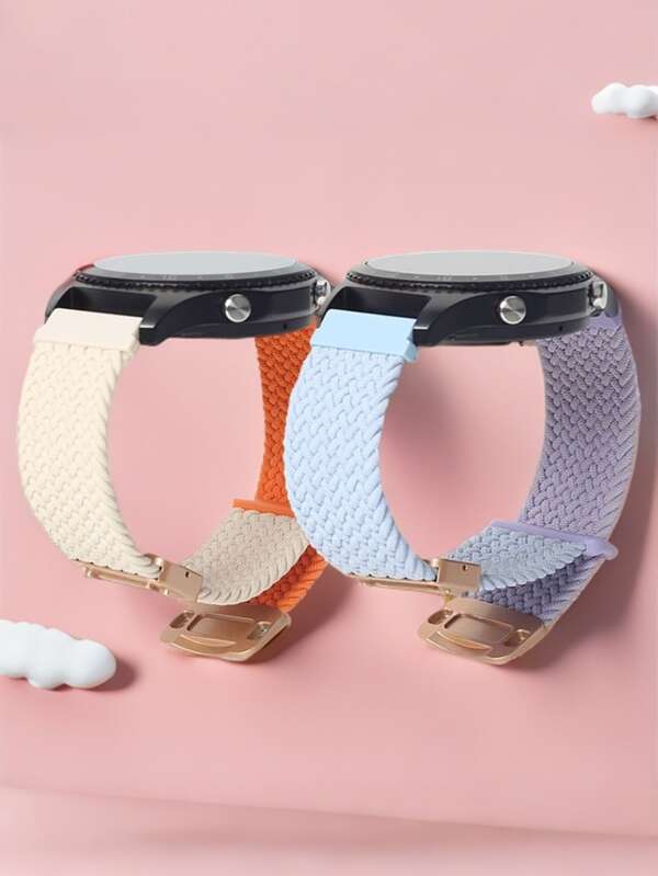 1pc 20mm Nylon Elastic Loop Magnetic Strap Compatible With Gabb Watch 3e 3 2 1/Gizmo Watch 3 2 1/SyncUP Kids Watch & Cosmo JrTrack 3/2 SE/2/JrTrack,18mm20mm22mm Quick Release Easy Buckle Sport Wristband Replacment Compatible With Samsung Galaxy Watch 7 6 5 4/Garmin Watch/HW Watch GT5 GT4 GT3/Amazfit Watch Band For Woman Man