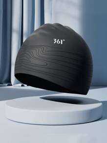 361degree 361° Swimming Cap, Lightweight And Comfortable Fit, No Pressure On Head, Anti-Slip Inner Particles For Secure Wear, Made Of Soft Silicone Material, Water-Resistant, Textured Design, Elegant & Sophisticated, Beach Essentials, Beach Accessories, Pool Float