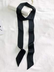 2-Meter Solid-Color Silk Scarf, French Elegant Scarf Dress, Bow Accessory Thin Hair Band Tie Bag Ribbon Fall Winter Headbands For Women Hair Accessories For Women For Vacation Outfits Woman Women Bandanas Soft Headwrap - Multicolor - View 5