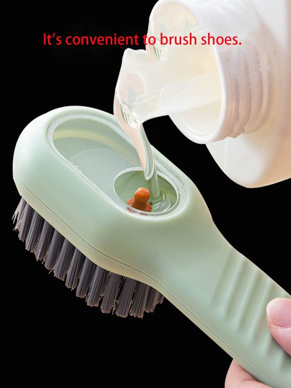 1pc/2pcs/4pcs Refillable Shoe Cleaning Brush, Soft Bristles Non-Damaging 3-In-1 Cleaning Tool For Shoes And Clothing