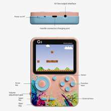 G5 Handheld Game Console, 500-In-1 Classic Games, Single/Dual Player Retro Gamepad, Suitable For Stress Relief, Birthday Gift - Multicolor - View 8